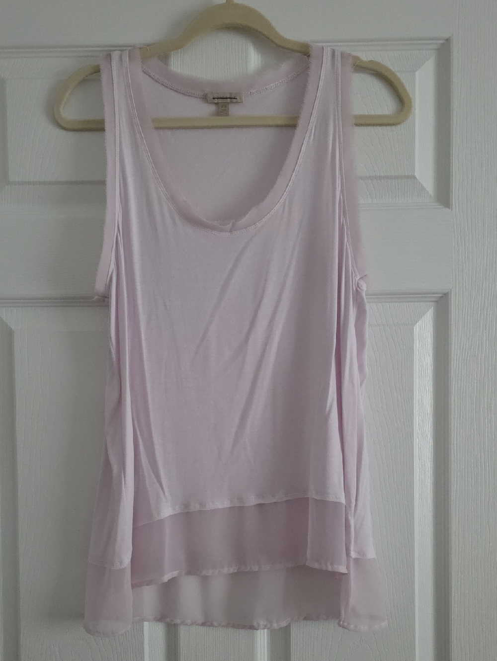Bordeaux Light Pink Layered Sleeveless Tank Top